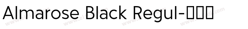 Almarose Black Regul字体转换